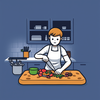 is preparing dinner icon