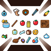 Item and Object Generator In Retro-Pixel Art Style