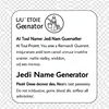 Jedi Name Generator icon
