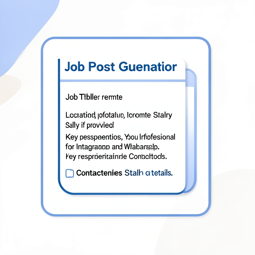 Job Post Generator