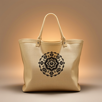 jute tote bag png