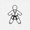 Karate coach assistant icon
