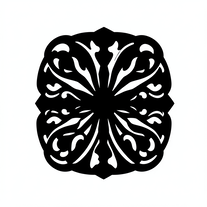 Laser Cutting And Vinyl Crafting Black Silhouette Isolated On White