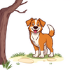 lassie cartoon comic strip icon