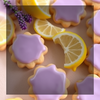Foraging for spring  ingredients for making Lavender Lemon Shortbread Iced Cookies icon