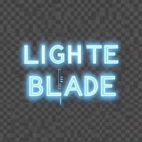 Lightsaber Glow Blade letter text