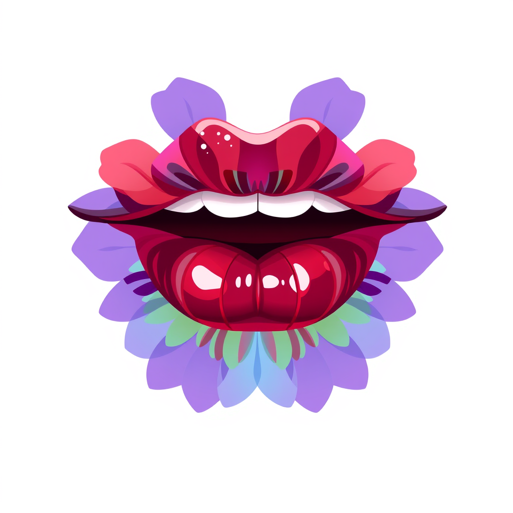 Beautiful indan female lips