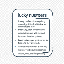 lucky numbers