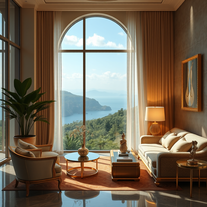 Luxuous photo with gold touch