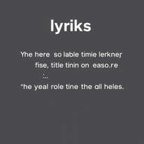 lyriks maker