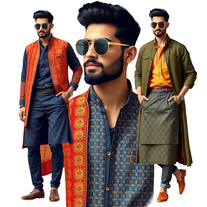 Young man Indian fashion