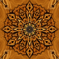 Mandalas and 3D patterns in the form of wood