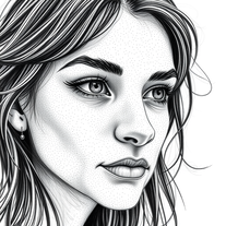 Masterful Pointillist Pencil Sketch