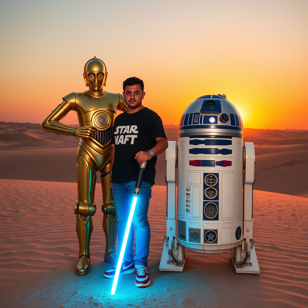 Me and C-3PO and R2-D2