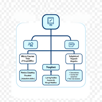 micro course title to file structure tree of thought possibilities