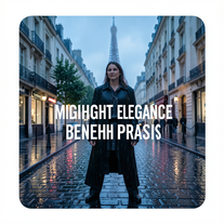Midnight Elegance Beneath Paris Rain