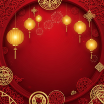 Minimalist Chinese Lunar New Year Background