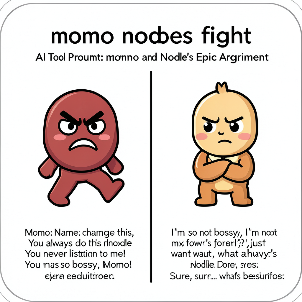 momo noodles fight