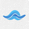 Money blue wave icon