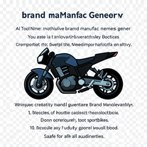 motorcycle  brand manufac names gener