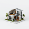 Professional 3D designer miniature house