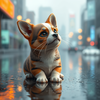 my pet in rain day icon