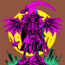 neon aesthetic gore comics