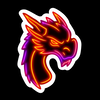 Neon dragon icon