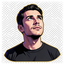 Neon Duotone Graphic Novel Portrait