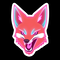 Neon fox icon