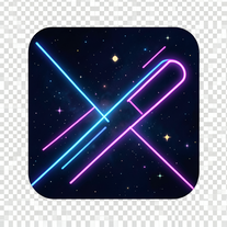 Neon Galaxy Aesthetic Studio