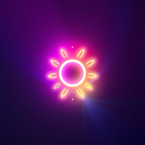 Neon Glow - Vibrant glowing effects flat icons generator