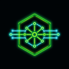 Neon tech icons icon