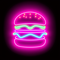 Neon burger  icons icon