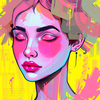 neon impressionism icon