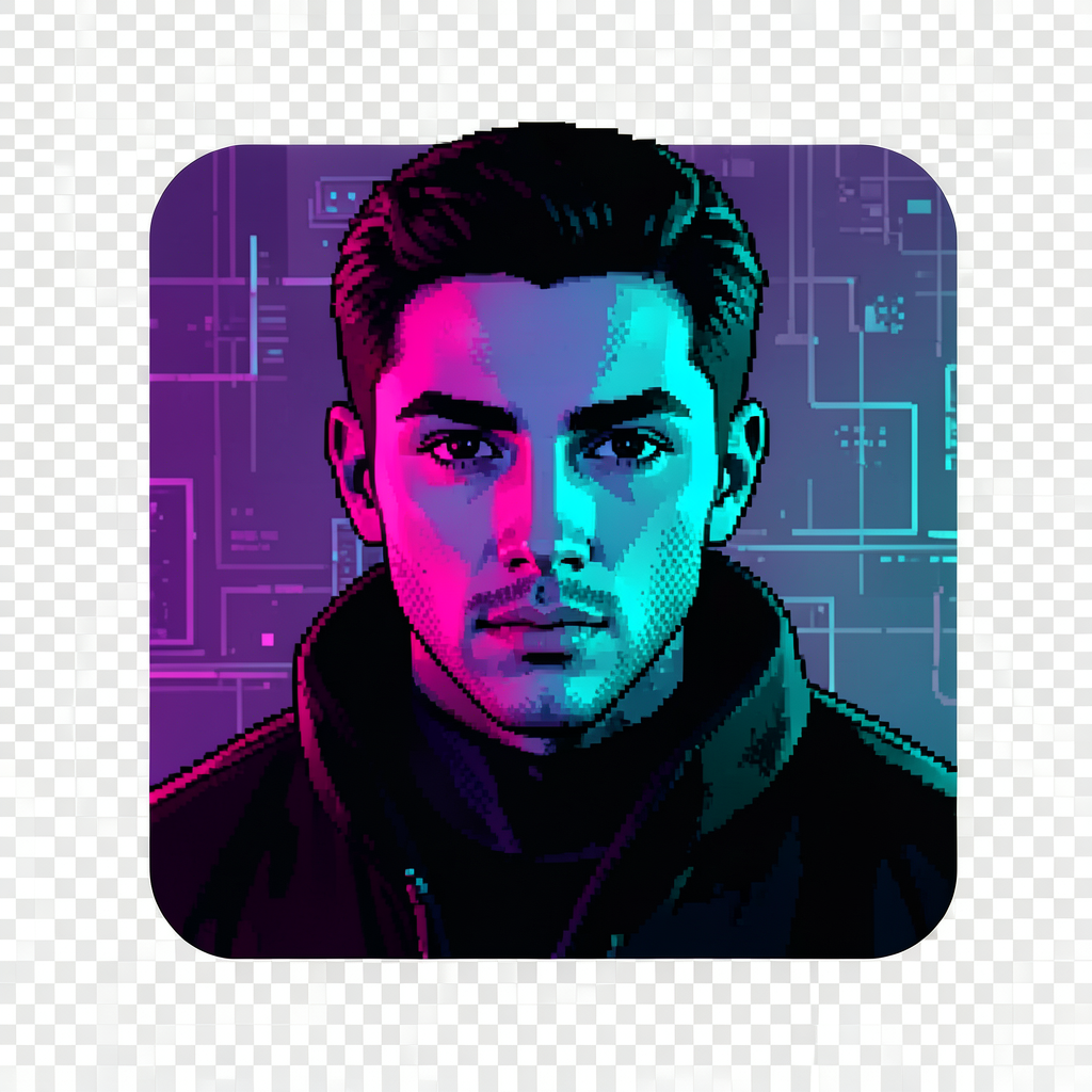 NEON PIXEL ART
