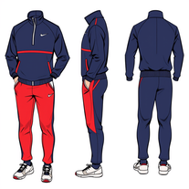 Nike half zip tracksuit