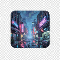 Oil painting+cyberpunk