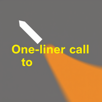 One liner call to action
