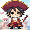 One Piece Anime Chibi Characters bold and easy icon
