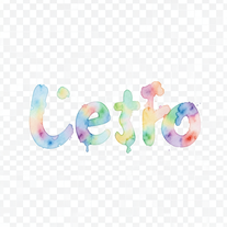 Painted Watercolor Splash letter text