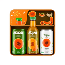 Product and packaging design for Papaya Juice and  Soda and soft drinks and Dairy and plant-based drinks and Other beverages