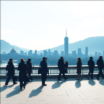 paper cutouts of human world