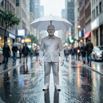 Paper Identity in the Rain