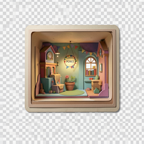 Papercraft Diorama Style Style: Intricate layered paper art, cut-paper textures, shadow box depth, handmade diorama lighting, storybook scene, colorful cardstock aesthetic, whimsical 3D illustration." idea gener