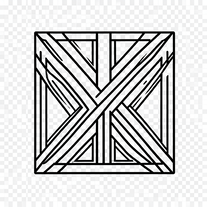 Parallel line and uniform line  line art