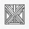 Parallel line and uniform line  line art icon