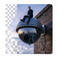 Perched Above The Watching Lens