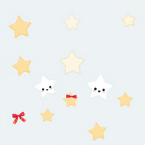 Cute Stars Winter Clipart