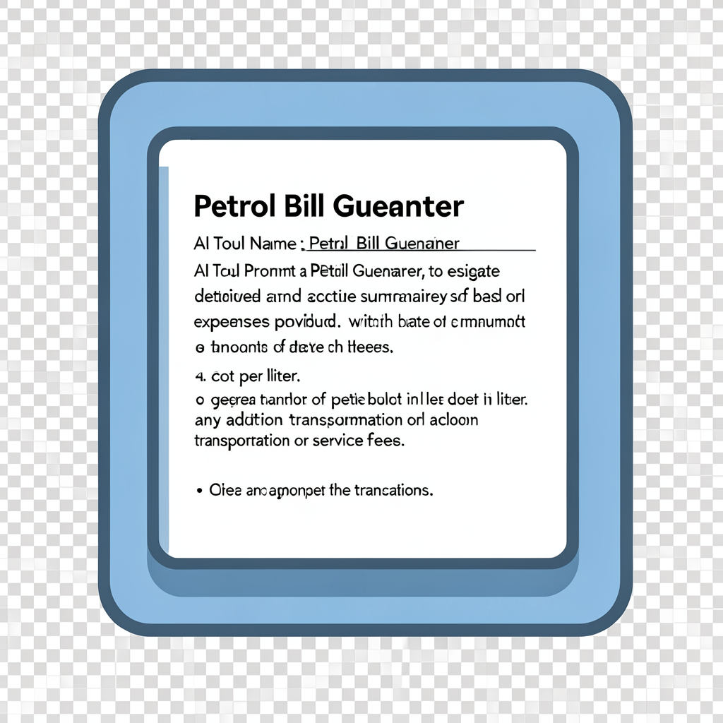 Petrol Bill Generator